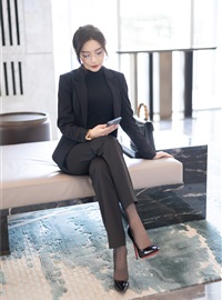 Wang Xinyao Yanni - NO.012 Buy watermark free black suit with pants, Gao Qilan(13)